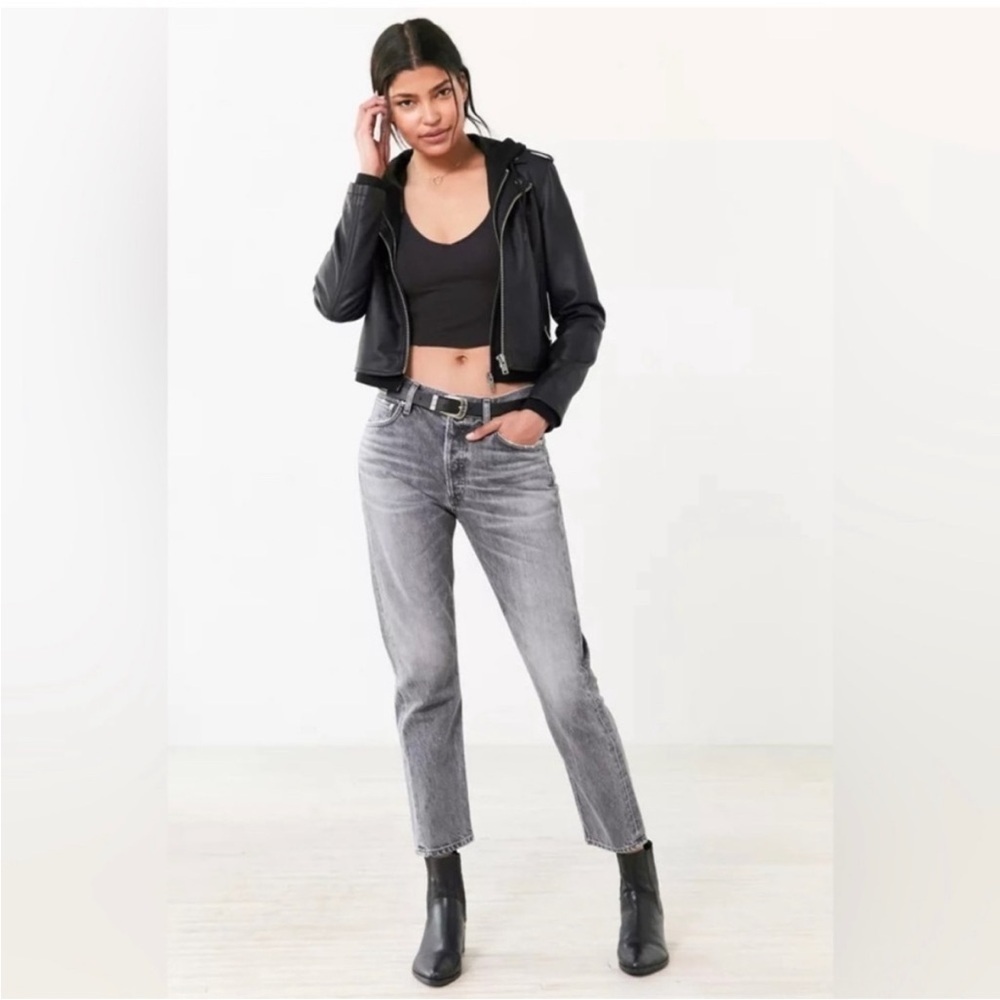 AGOLDE | “Jamie” High Rise Classic Jeans, Button Fly Gray, Size 29